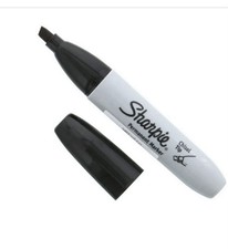 SHARPIE CHISEL TIP BLACK PERMANENT MARKER 11 Pack NEW