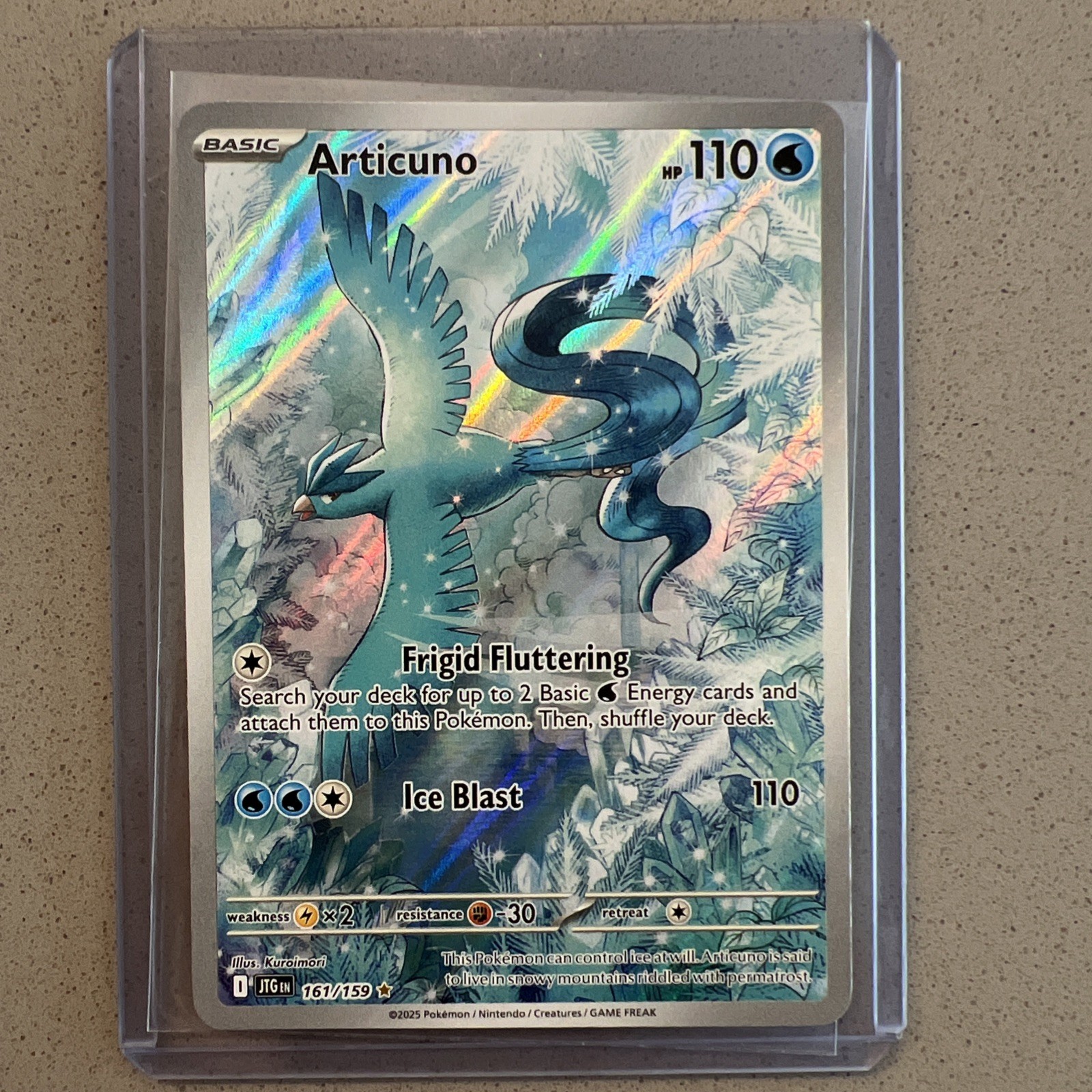 ❄️Pokemon Articuno 161/159 - Illustration Rare SV09 Journey Together - NM -