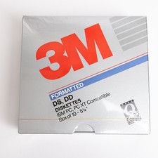 New 3M 5.25 DS/DD Floppy Disks. 5 1/4 Formatted Diskettes.