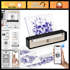 Wireless Bluetooth Tattoo Stencil Printer, Portable Thermal Copier, 2500mAh Batt