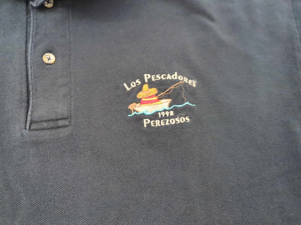 Camisa Polo De Colección Los Pescadores Perezosos 1998 Para Hombre XL Outer Banks Hecha en EE. UU. Foto 2 de 4