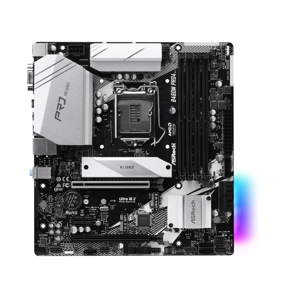 ASRock B460M Pro4 Intel B460 Mainboard MicroATX Sockel 1200 #333869