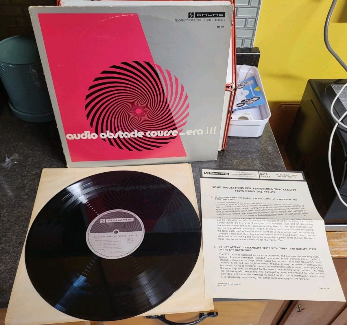Shure Audio Obstacle Course - Era III LP Trackability Test Record