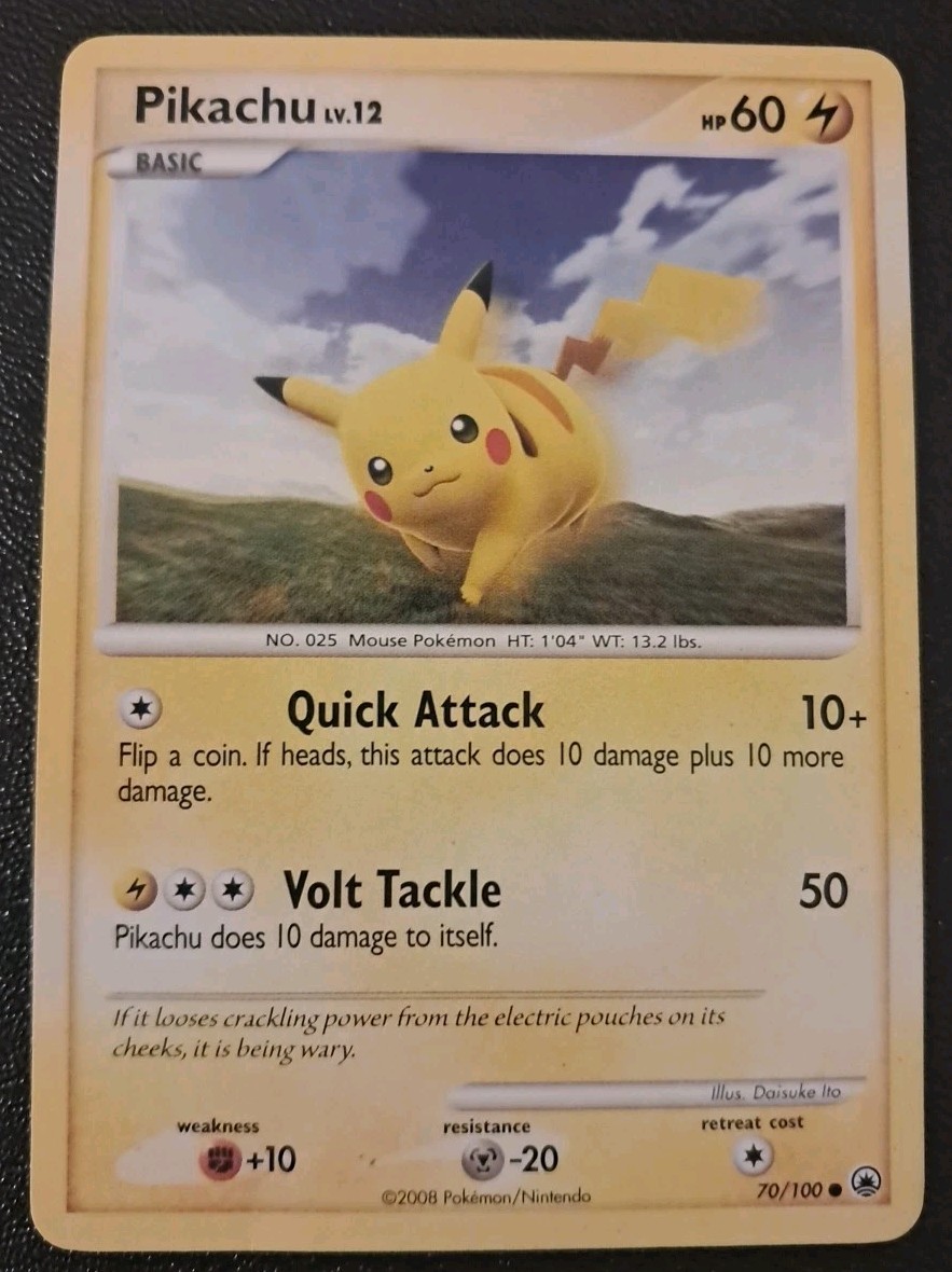 Pokémon TCG Pikachu 70/100 Majestic Dawn Regular LP Free Shipping