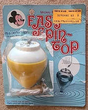 Vintage Mickey Mouse Disney Easy Spin Top 1970s New