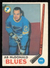 1969-70 O-Pee-Chee #18 AB McDONALD St. Louis Blues VG-VG+ (Wrinkle)