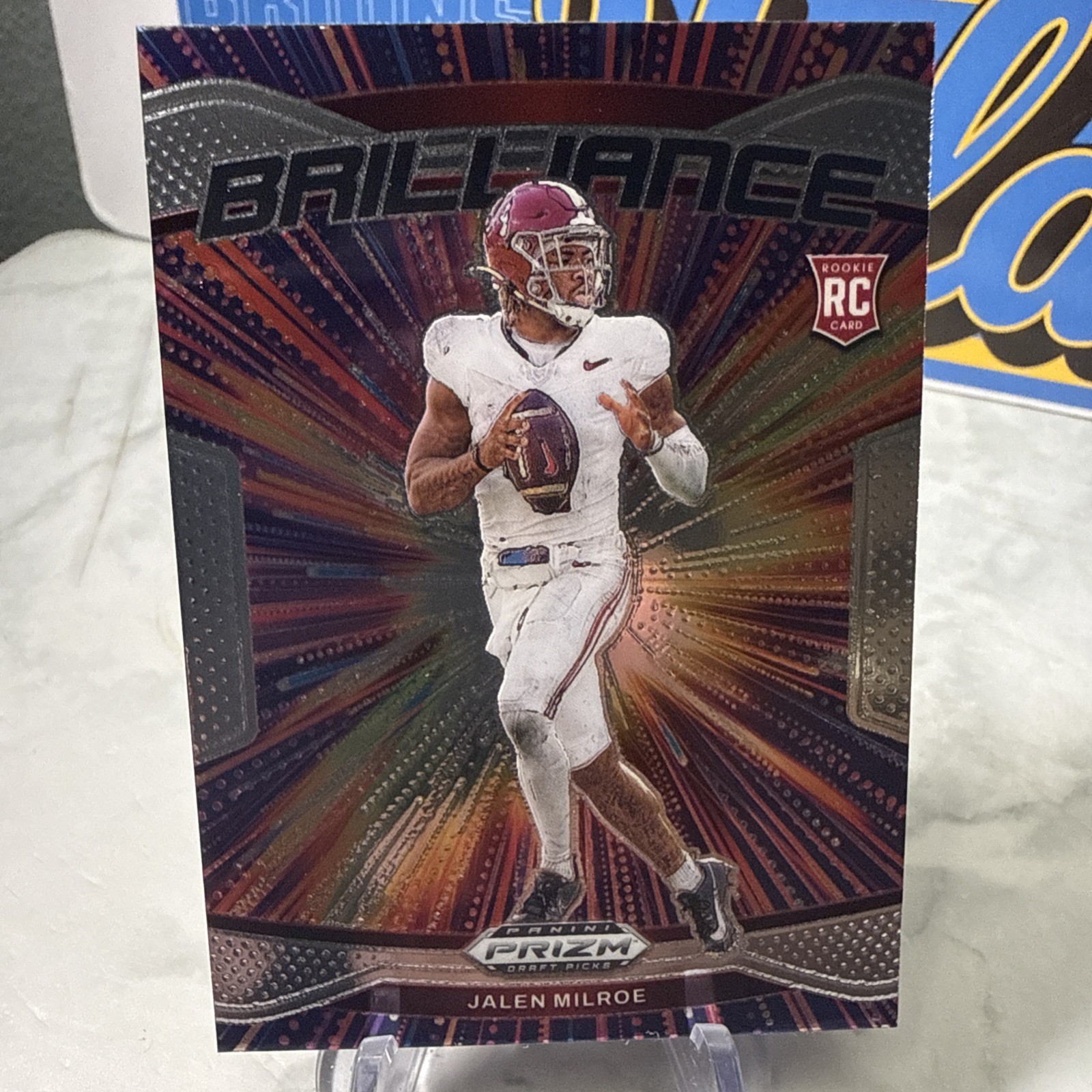 2025 Panini Prizm Draft Picks Jalen Milroe Brilliance RC #9 Alabama