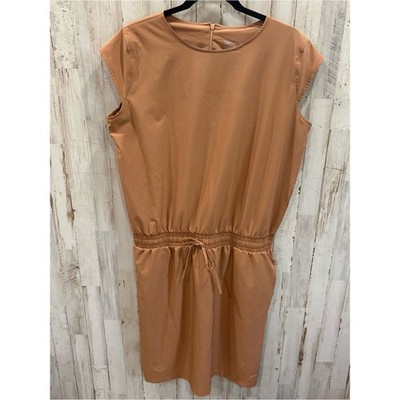 Albion Fit Going Places Athleisure Dress Sand Tan Lounge Womens XL Minimalist