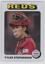 2024 Topps Heritage Short Print White Border Tyler Stephenson #68 1a7j