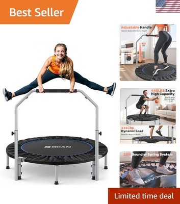 SP2 40/48'' Foldable Mini Trampoline Max Load 330lbs/440lbs, Fitness Rebounder...
