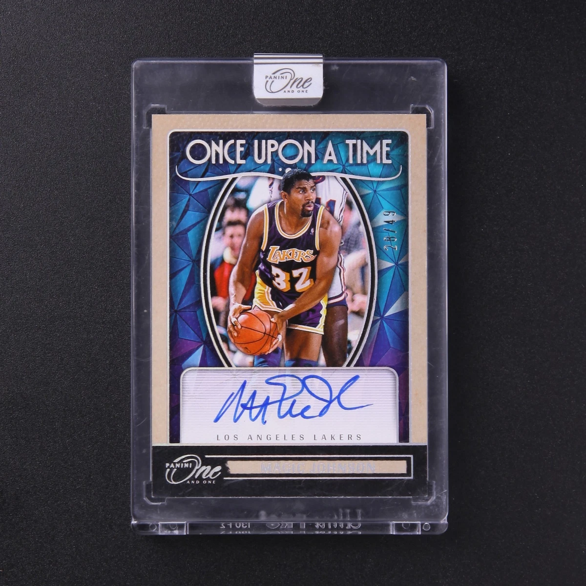 Panini Magic Johnson Basketball Autographed Sports Trading Cards