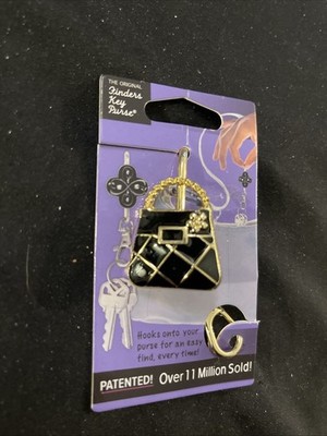Alexx Finders Key Purse Key Finder Purse Small Spaces Black/Gold New