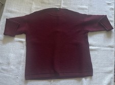 Rabe Pullover Gr.48 In Weinrot Mit Schimmer N...