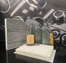 Genuine Mercedes-Benz W205 C-Class M264 Oil Dust Pollen Filters & Oil Kit ZSE36