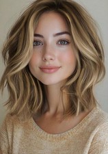 Highlight Blonde Short Wave 13x4 Lace Front Wig 100 Human Hair Wig for Women