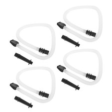 4 Sets Melodica Instrument Supplies Flexible Pianica Tube with Mouthpiece