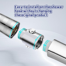 2 Pack Shower Head Shut Off Valve Button Type Water Flow Control Valve G1/2 U...