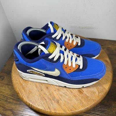 Nike Air Max 90 SE Binary Blue Muslin Mens 9 Sneakers 858954-400