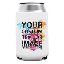   Personalized Sublimation Can Cooler   Custom Design Koozies for Parties, Gifts  