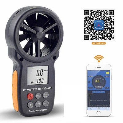 Anemometer Digital Wind Speed Meter Handheld Wireless Bluetooth Vane Air Tester