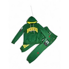 Rockstar Original Women's Green Hoodie  Jogger Sweat Set L