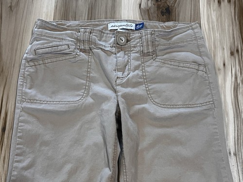 Aeropostale Pants Women's 9/10 Avery Wide Leg Tan Khaki Y2K Low Rise 31” Inseam - Picture 3 of 12