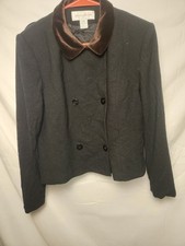 Jones NY Size 14 Wool Button-Front Blazer Jacket Dry Clean only