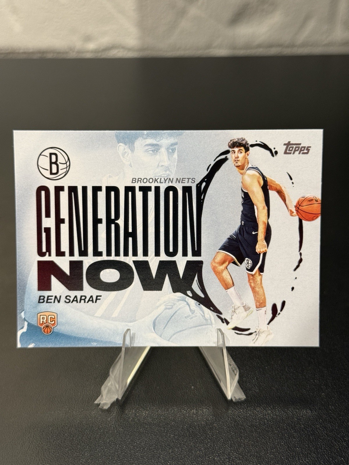 Ben Saraf RC Generation Now 2025-26 Topps #GN-26 Brooklyn Nets Basketball Card