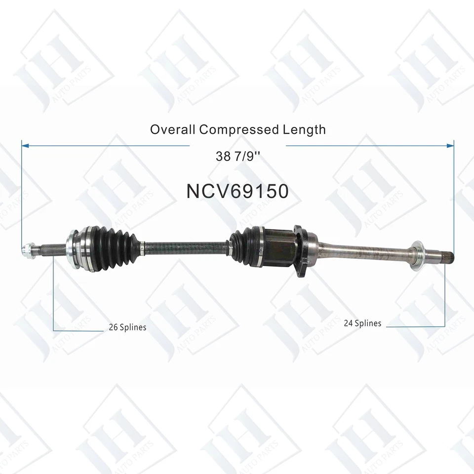 OE Front Pair Left Right CV Axle Shaft For 19-21 Toyota RAV4 LE FWD Japan Built - Image 3 of 4