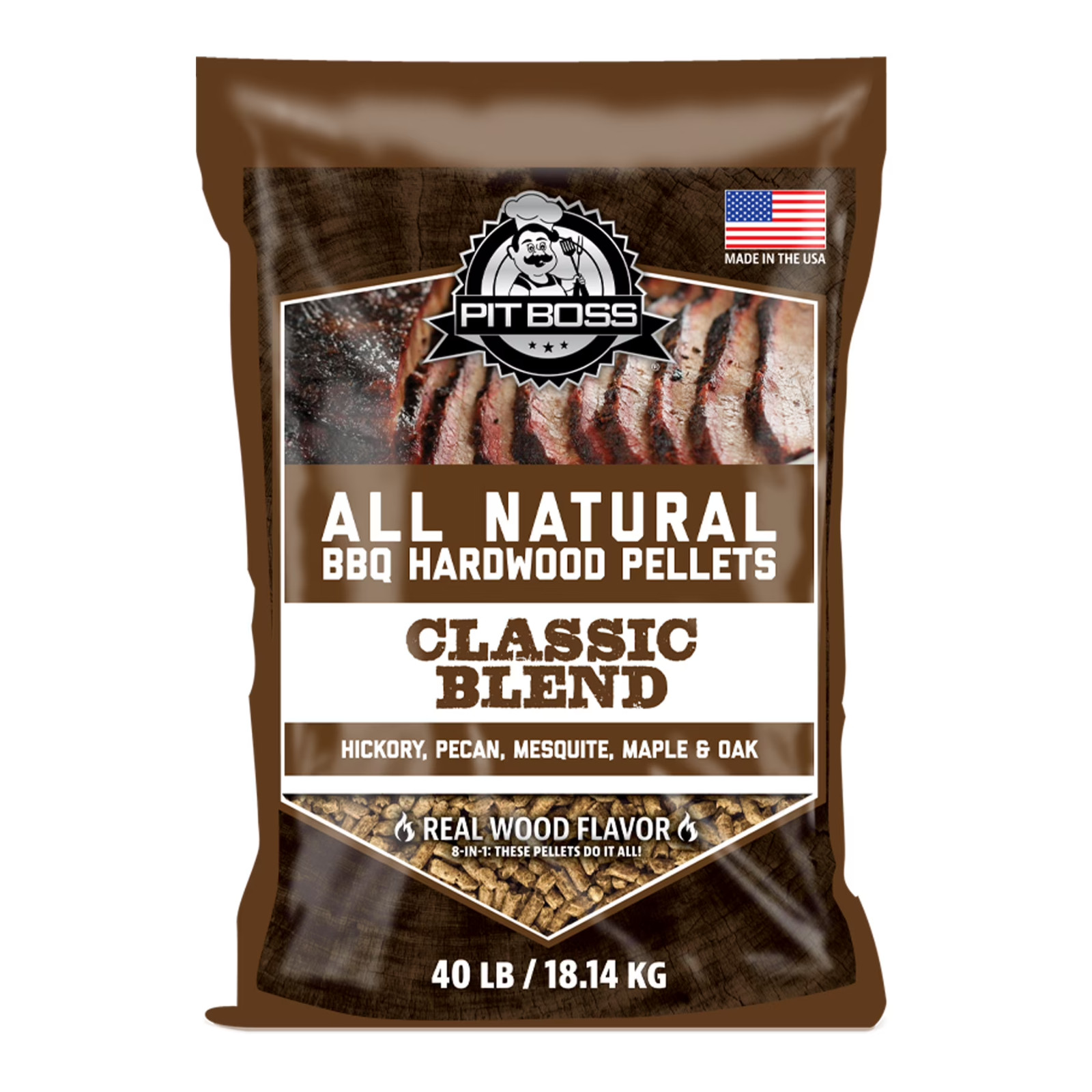 Pit Boss 100% All-Natural Hardwood Classic Blend BBQ Grillin
