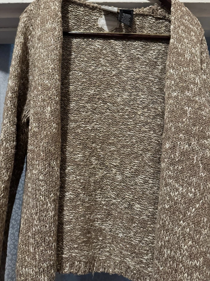 Cárdigan Harley Davidson marrón/crema/manchas doradas Foto 2 de 4