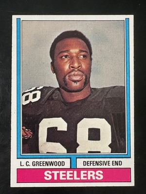 #ad 1974 Topps L.C. Greenwood #496 Pittsburgh Steelers $1.94