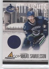 2010-11 Panini Pinnacle City Lights Materials 82/499 Mikael Samuelsson #14 7a1