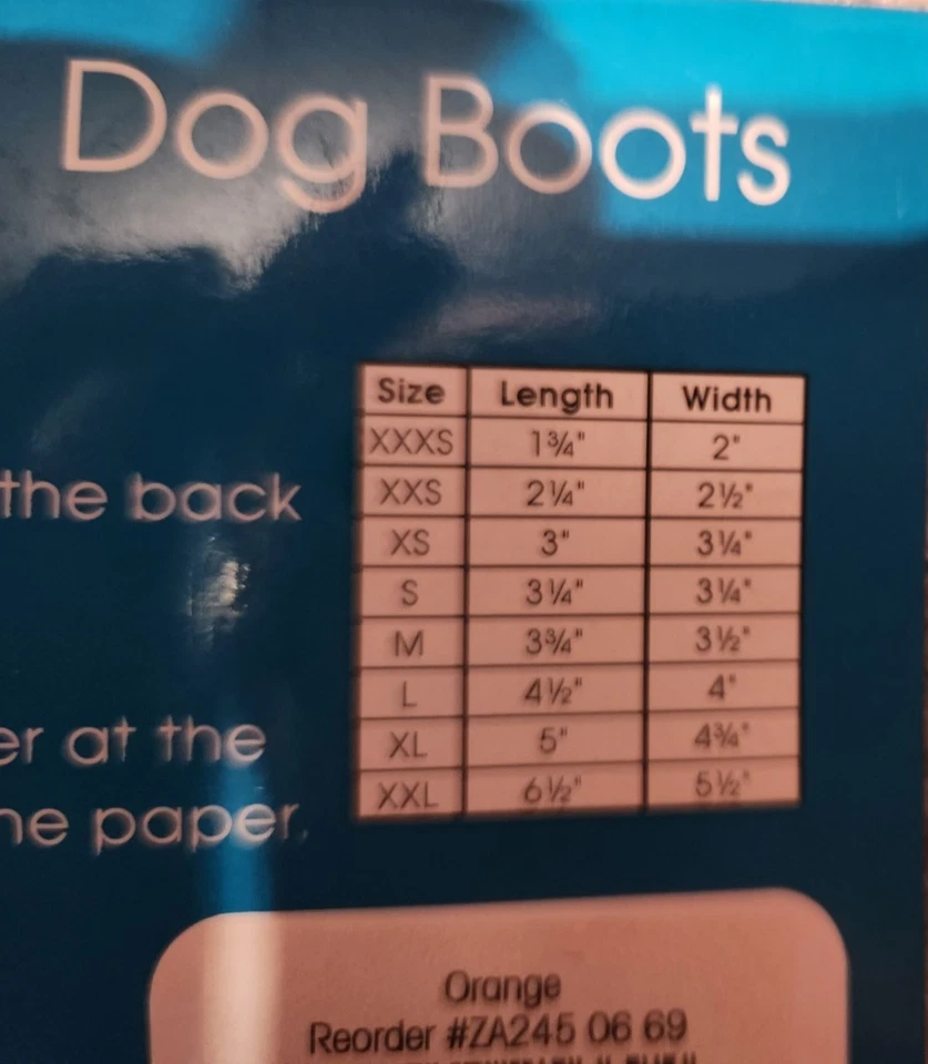 Guardian Gear Dog Boots w/ reflective strips & non-slip soles - Large Orange - Image 4 of 4