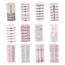 12 Pack Unique Handmade Bracelet Soft Bracelet Fashion Wristband Woven Bracelet