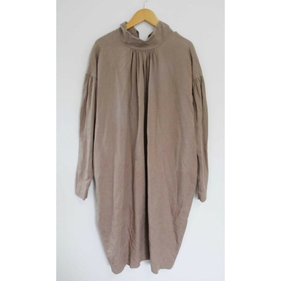 Black Crane high neck dress ladies' brown tea new arrival Used KIDS-0