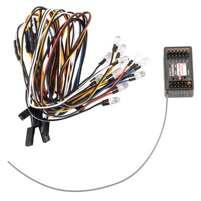  X6DC 2.4G 6CH EmpfäNger mit LED-Streifen-Lichtsteuerplatinenmodul-Set für 8325