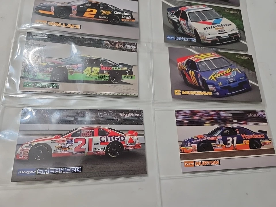 1994 SKYBOX BRICKYARD 400 NASCAR RACE SET OF 8 W/ Ernie Irvan Autograph - Image 4 of 4