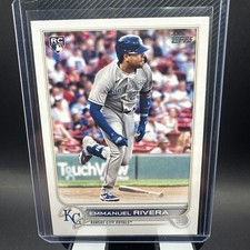 2022 Topps Series 1 EMMANUEL RIVERA RC #18 Kansas City Royals ROOKIE CARD. rookie card picture