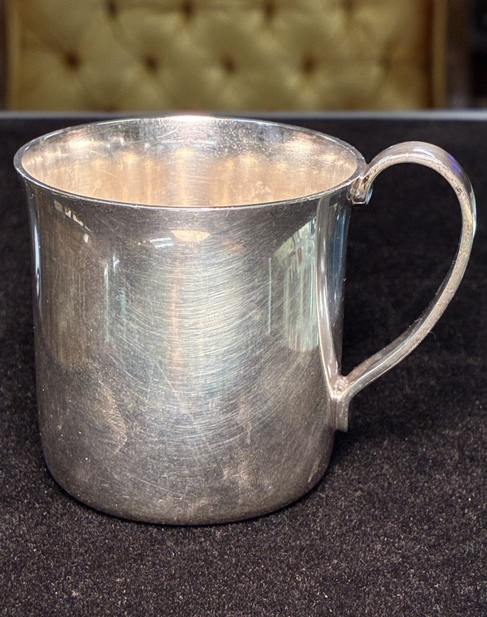 Sterling Silver Tiffany Co Baby Cup Engraved “Carmen” 105.6 Grams