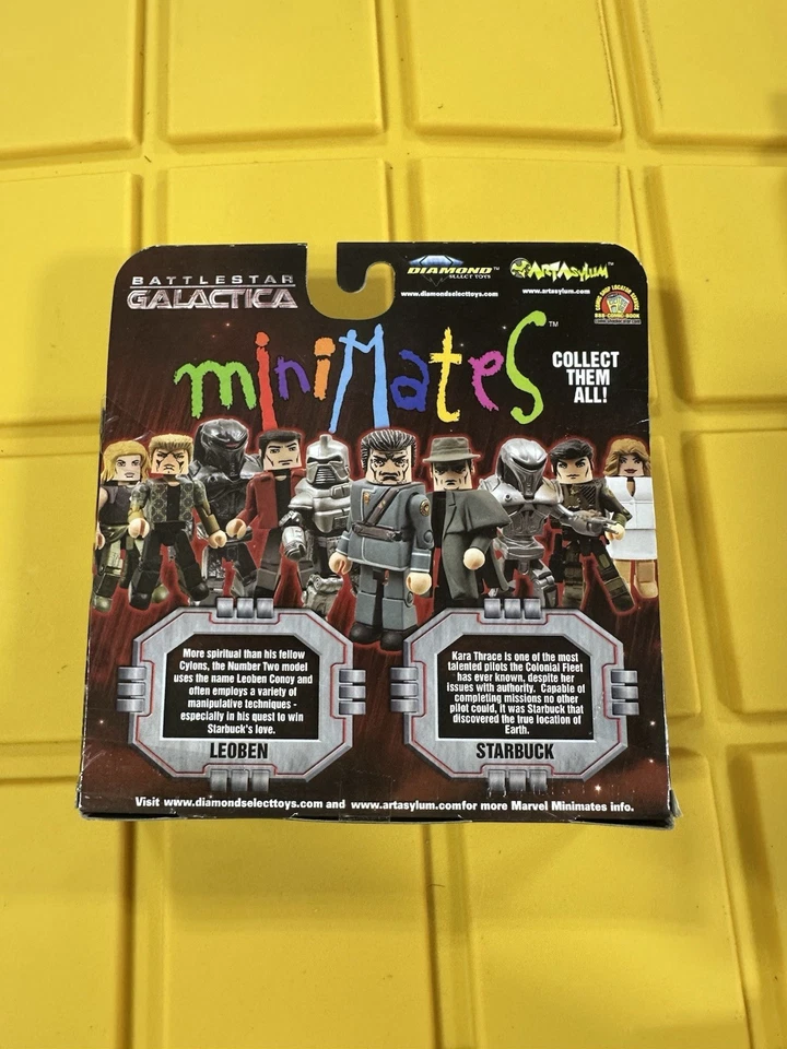 Battlestar Galactica Serie 1 Minimates Paquete de 2: Leoben y Starbuck H58 Foto 2 de 2