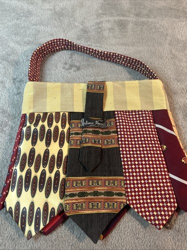Necktie Hand Bag Hand Made