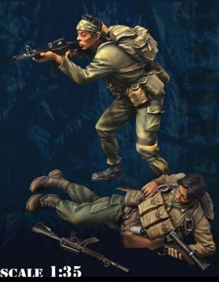 1:35 scale Vietnam War US Special Soldier MACV-SOG Shooting