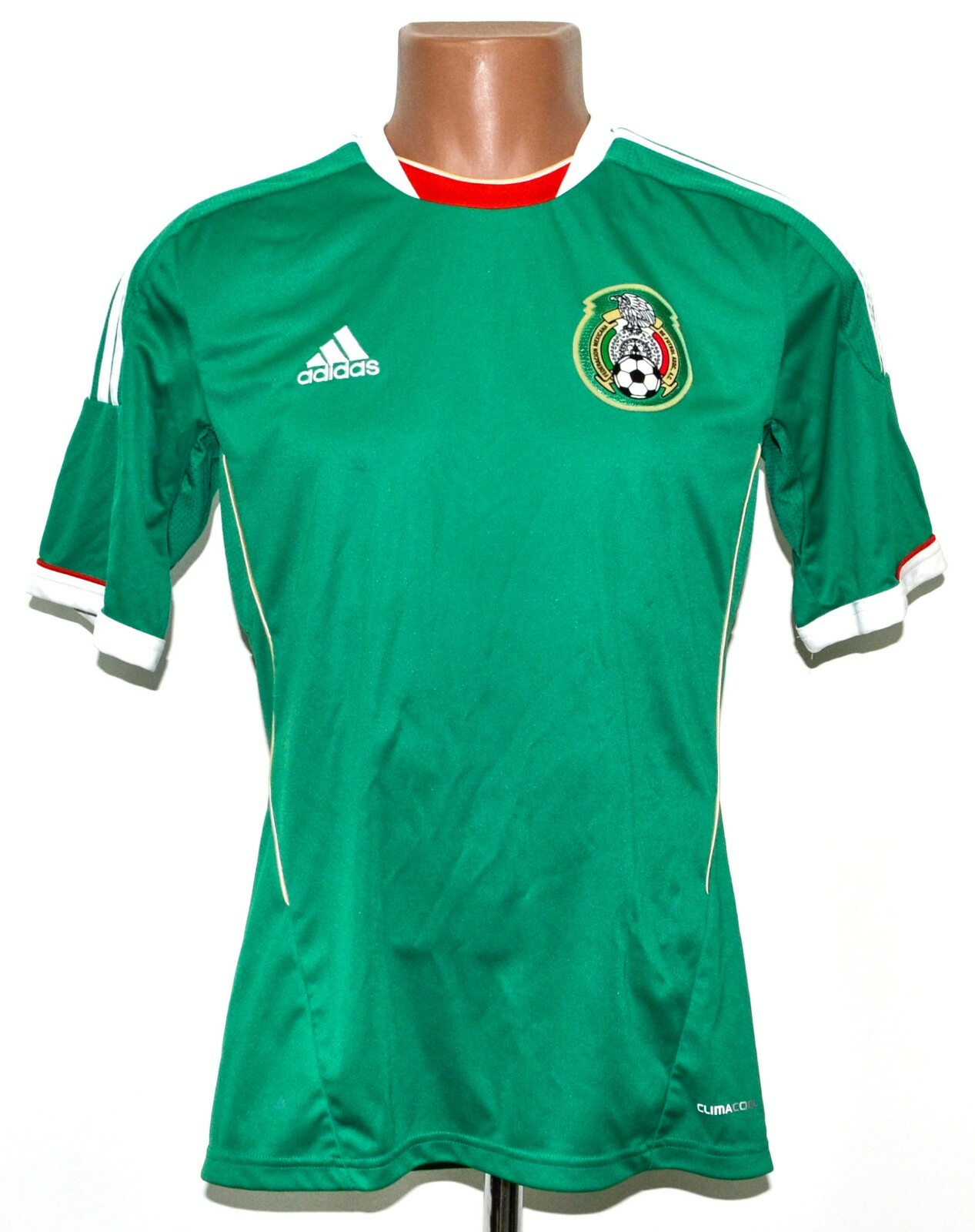 MEXICO NATIONAL TEAM 2011 2012 HOME FOOTBALL SHIRT ADIDAS SIZE S ADULT