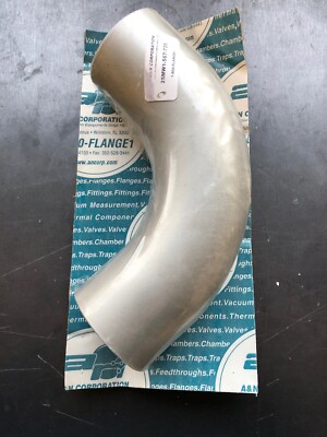 NEW, A&N CORP, 25MW1-567-725, 90° ELBOW, 3 DIA., 304 STAINLESS STEEL. (18G-1,2)