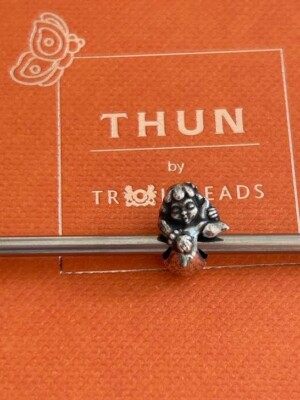 RESERVED FOR SK Authentic Trollbeads MAGIC MERMAID Silver Bead ~ Thun ~
