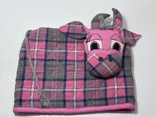 Small Vintage Handmade Heavy Duty Cow Toaster Cover 11 3/4”