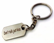 Dog tag Keyring Key chain Stainless Steel Friend Gift New Good quality mini tag