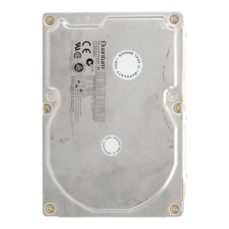 FESTPLATTE QUANTUM SE21A012 2.1GB 5.4K 128KB ATA 3.5'' - Image 3 of 3