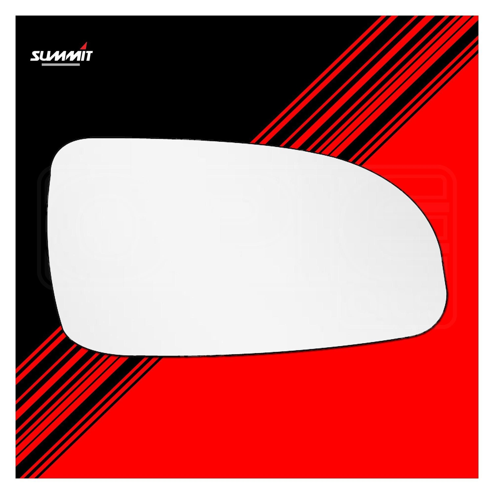 Back Plate Replacement Mirror Glass - Summit SRG-910B - Fits Vauxhall Astra RHS
